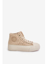 BIG STAR SHOES Gefütterte Damen Sneaker mit Lammfell Big Star Beige