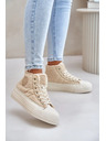 BIG STAR SHOES Gefütterte Damen Sneaker mit Lammfell Big Star Beige