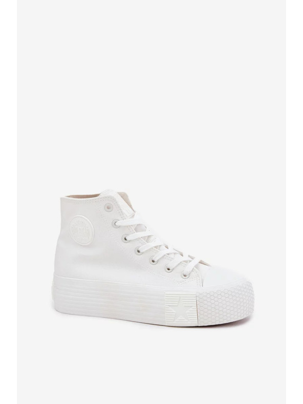 BIG STAR SHOES Damen Canvas Plateau Sneaker Big Star