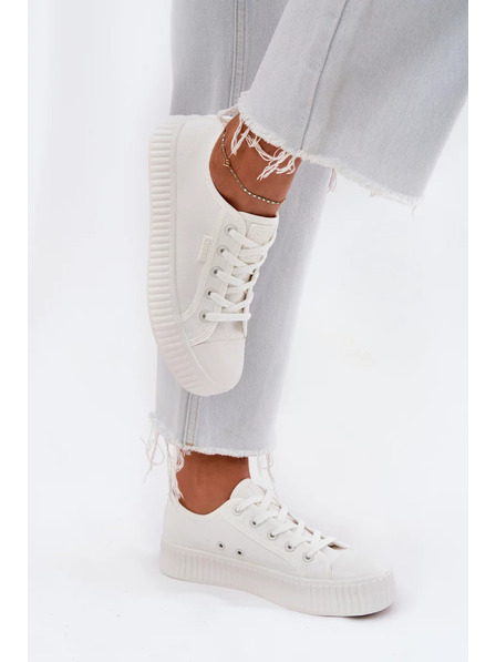 BIG STAR SHOES Damen Canvas Plateau Sneaker Big Star
