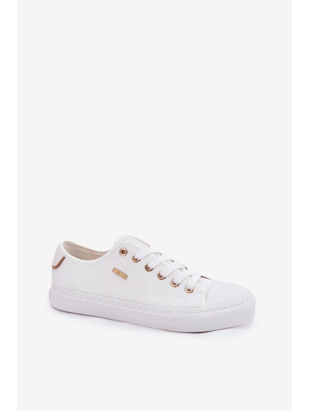 BIG STAR SHOES Damen Canvas Sneaker Big Star – Weiß