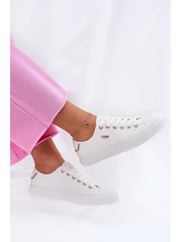 BIG STAR SHOES Damen Canvas Sneaker Big Star – Weiß