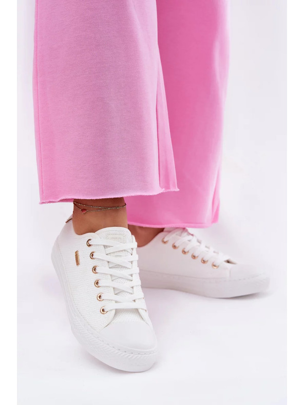 BIG STAR SHOES Damen Canvas Sneaker Big Star – Weiß