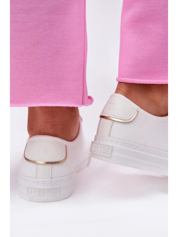 BIG STAR SHOES Damen Canvas Sneaker Big Star – Weiß