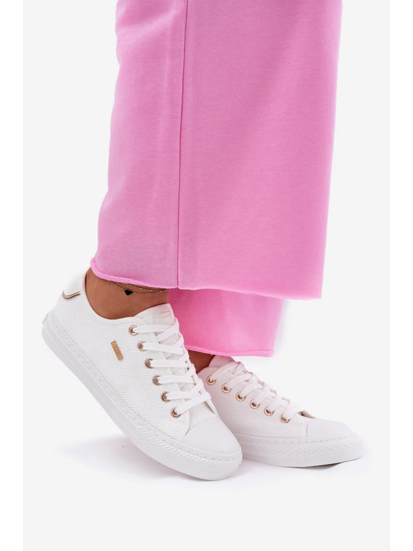 BIG STAR SHOES Damen Canvas Sneaker Big Star – Weiß