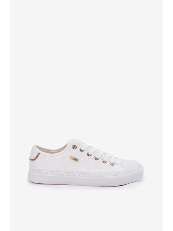 BIG STAR SHOES Damen Canvas Sneaker Big Star – Weiß