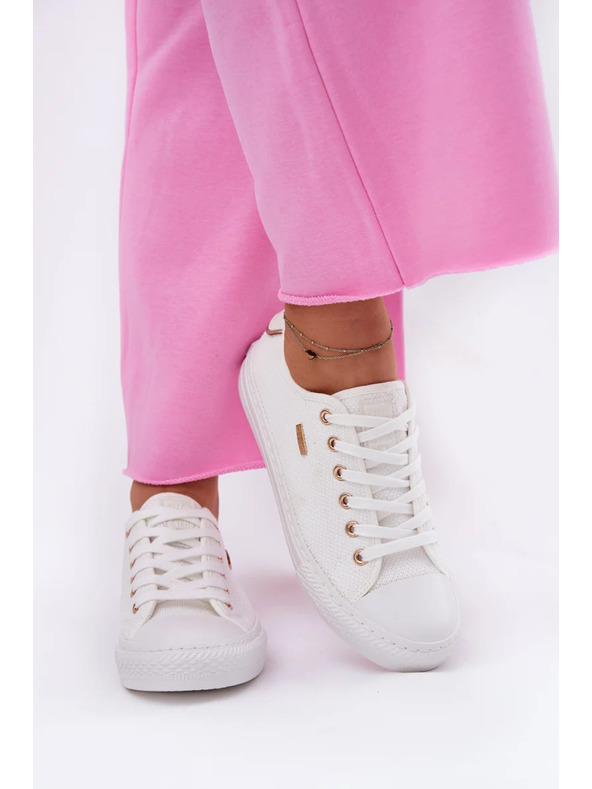 BIG STAR SHOES Damen Canvas Sneaker Big Star – Weiß