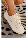 BIG STAR SHOES Damen Canvas-Sneaker Big Star – beige