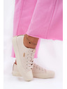 BIG STAR SHOES Damen Canvas-Sneaker Big Star – beige