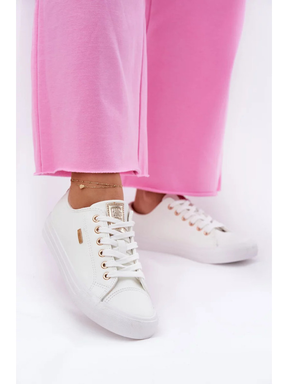 BIG STAR SHOES Damen Sneaker aus Öko-Leder Big Star – weiß