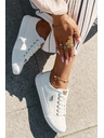 BIG STAR SHOES Damen Sneaker aus Öko-Leder Big Star – weiß