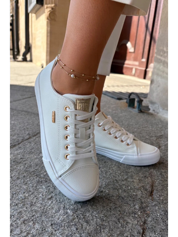 BIG STAR SHOES Damen Sneaker aus Öko-Leder Big Star – weiß