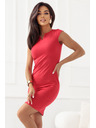 numoco Klassisches figurbetontes Kleid in Rot