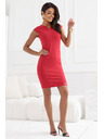 numoco Klassisches figurbetontes Kleid in Rot