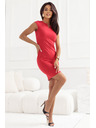 numoco Klassisches figurbetontes Kleid in Rot