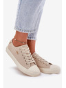 BIG STAR SHOES Damen Canvas-Sneaker Big Star – beige