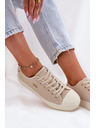 BIG STAR SHOES Damen Canvas-Sneaker Big Star – beige