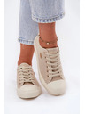 BIG STAR SHOES Damen Canvas-Sneaker Big Star – beige
