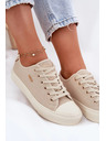 BIG STAR SHOES Damen Canvas-Sneaker Big Star – beige