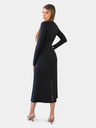 Edoti Schwarzes figurbetontes Kleid mit Cutouts