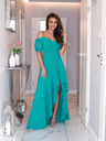 Edoti Grünes Maxikleid mit Volants