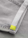 Ombre Clothing Herren Jeans-Shorts mit dekorativer Steppnaht - hellgrau