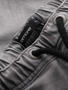 Ombre Clothing Herren Jeans-Shorts mit dekorativer Steppnaht - hellgrau