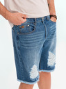Ombre Clothing Herren Jeans-Shorts mit Löchern und Rissen - blau