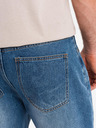 Ombre Clothing Herren Jeans-Shorts mit Löchern und Rissen - blau