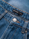 Ombre Clothing Herren Jeans-Shorts mit Löchern und Rissen - blau