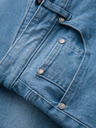 Ombre Clothing Herren Jeans-Shorts mit umgeschlagenen Beinabschluss - blau