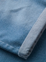 Ombre Clothing Herren Jeans-Shorts mit umgeschlagenen Beinabschluss - blau