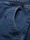 Ombre Clothing Herren Jeans-Shorts mit umgeschlagenen Beinabschluss - dunkelblau