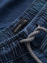 Ombre Clothing Herren Jeans-Shorts mit umgeschlagenen Beinabschluss - dunkelblau