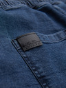 Ombre Clothing Herren Jeans-Shorts mit umgeschlagenen Beinabschluss - dunkelblau