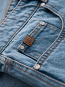 Ombre Clothing Herren kurze Jeans-Shorts mit Löchern und Rissen - hellblau