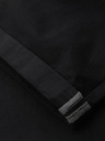 Ombre Clothing Herren klassische Chino-Shorts mit umgeschlagenen Beinabschluss - schwarz
