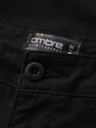 Ombre Clothing Herren klassische Chino-Shorts mit umgeschlagenen Beinabschluss - schwarz