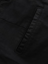 Ombre Clothing Herren klassische Chino-Shorts mit umgeschlagenen Beinabschluss - schwarz