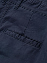 Ombre Clothing Herren klassische Chino-Shorts mit umgeschlagenen Beinabschluss - dunkelblau