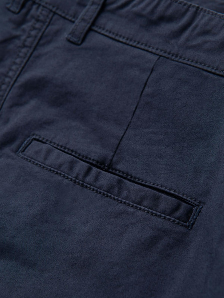 Ombre Clothing Herren klassische Chino-Shorts mit umgeschlagenen Beinabschluss - dunkelblau