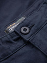 Ombre Clothing Herren klassische Chino-Shorts mit umgeschlagenen Beinabschluss - dunkelblau