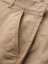 Ombre Clothing Herren-Chino-Shorts mit umgeschlagenem Beinabschluss - beige