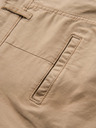 Ombre Clothing Herren-Chino-Shorts mit umgeschlagenem Beinabschluss - beige