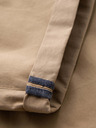 Ombre Clothing Herren-Chino-Shorts mit umgeschlagenem Beinabschluss - beige
