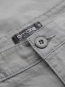 Ombre Clothing Herren-Chino-Shorts mit umgeschlagenem Beinabschluss - grau