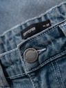 Ombre Clothing Herren-Jeans-Shorts mit umgeschlagenen Beinabschluss - hellblau