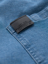 Ombre Clothing Herren-Jeans-Shorts mit umgeschlagenen Beinabschluss - hellblau