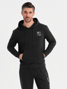 Ombre Clothing Herren-Hoodie + Jogginghose - schwarz