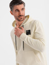 Ombre Clothing Herren-Hoodie + Jogginghose - creme